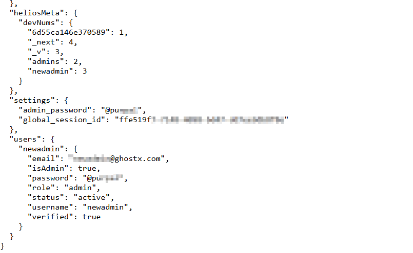 Figure 4 – Exposed administrative records.