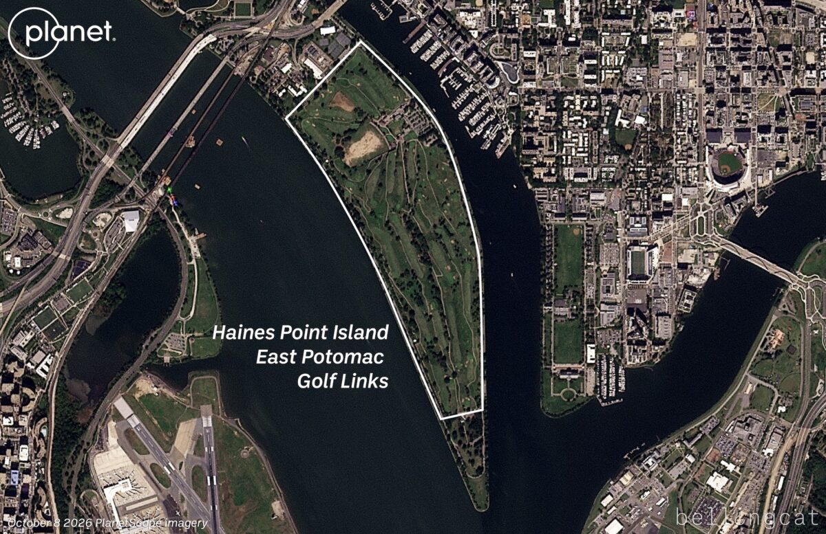 Satellite Images Show Extent of Trump Admin’s Tree-Felling at DC Golf Course