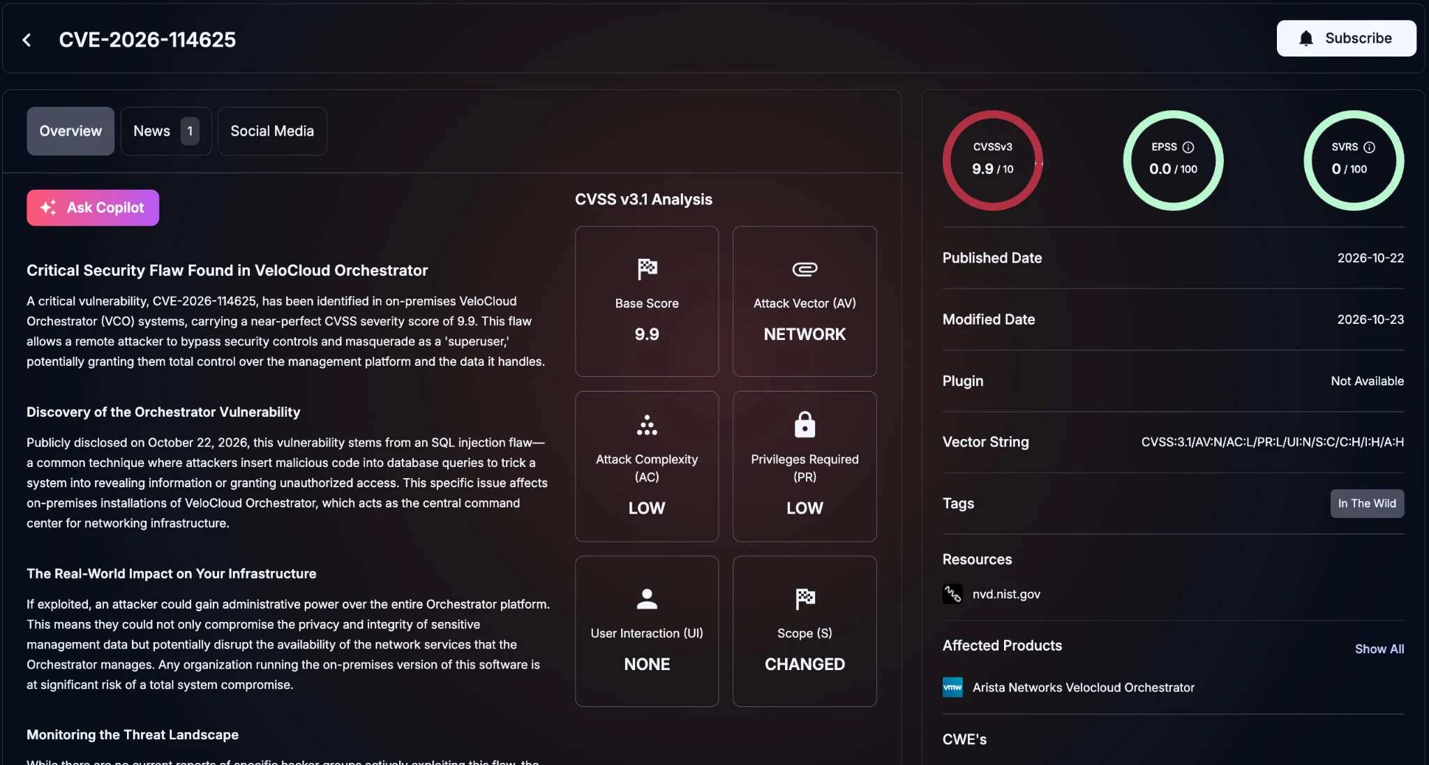 CVE-2026-114625: Actively Exploited VeloCloud Orchestrator Flaw Grants Superuser Access